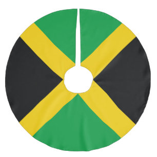 Saia Para Árvore De Natal De Poliéster bandeira da Jamaica