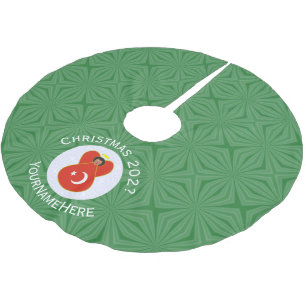 Saia Para Árvore De Natal De Poliéster Bandeira de Natal do Anjo Turco Personalizada