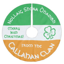 Bandeira de Saudação de Natal Gaélico Irlandês da