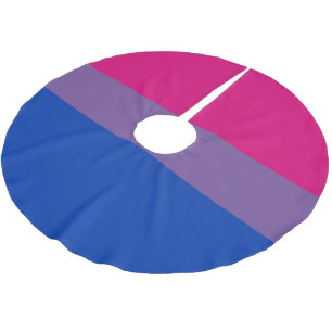 Saia Para Árvore De Natal De Poliéster Bandeira do Orgulho Bissexual