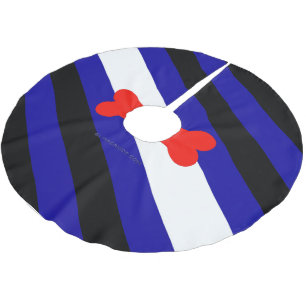 Saia Para Árvore De Natal De Poliéster Bandeira do orgulho canino da SlipperyJoe expressa