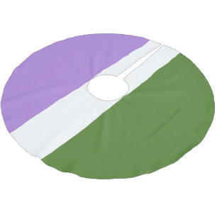 Saia Para Árvore De Natal De Poliéster Bandeira do orgulho genderqueer SlipperyJoe's lava