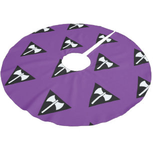Saia Para Árvore De Natal De Poliéster bandeira do orgulho lésbico SlipperyJoe feminista
