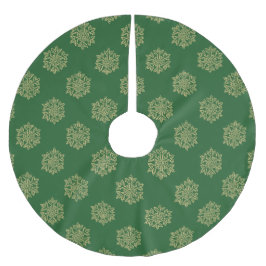 Saia Para Árvore De Natal De Poliéster Basta Coleção de Natal - Floco de Neve