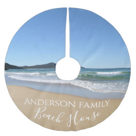 Saia Para Árvore De Natal De Poliéster Beach House