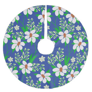 Saia Para Árvore De Natal De Poliéster Bliss de Casamento: Informações de Convite Floral