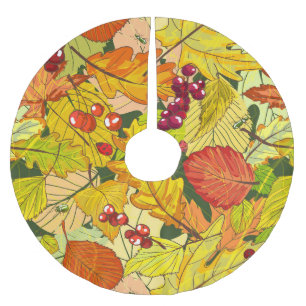 Saia Para Árvore De Natal De Poliéster Bonita Natureza