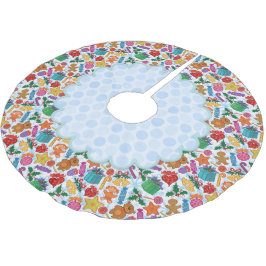 Saia Para Árvore De Natal De Poliéster Brinquedos e Tratamentos Treeskirt de Natal