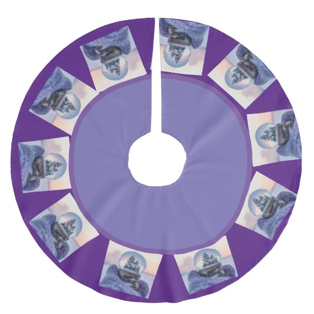 Saia Para Árvore De Natal De Poliéster Camisa (Frente)