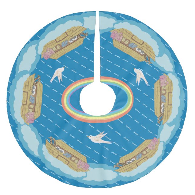 Saia Para Árvore De Natal De Poliéster Camisa (Frente)