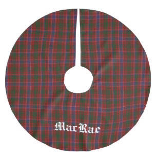 Saia Para Árvore De Natal De Poliéster Camisa da Xadrez MacRae Tartan