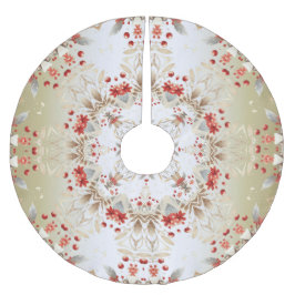 Saia Para Árvore De Natal De Poliéster Camisa das Flores de Férias Modernas