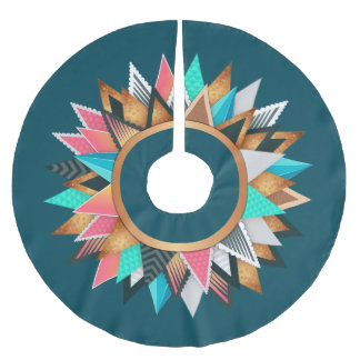 Saia Para Árvore De Natal De Poliéster Camisa de árvore inspirada na boêmia