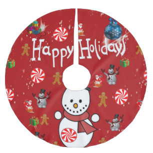 Saia Para Árvore De Natal De Poliéster Camisa de Natal