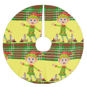 Saia Para Árvore De Natal De Poliéster Camisa de Natal