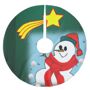 Saia Para Árvore De Natal De Poliéster Camisa de Natal