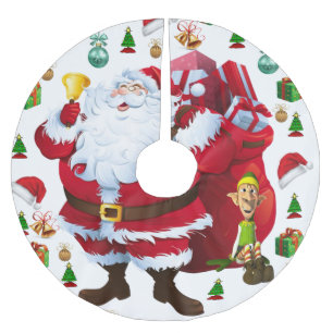 Saia Para Árvore De Natal De Poliéster Camisa de Natal