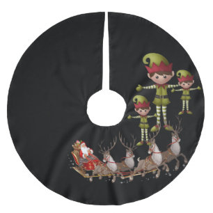 Saia Para Árvore De Natal De Poliéster Camisa de Natal