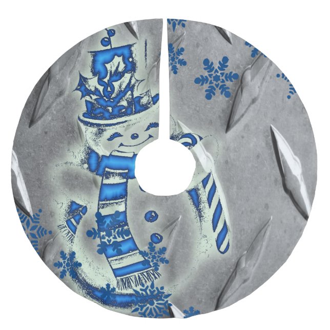 Saia Para Árvore De Natal De Poliéster Camisa de Natal (Frente)