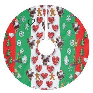 Saia Para Árvore De Natal De Poliéster Camisa de Natal