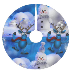 Saia Para Árvore De Natal De Poliéster Camisa de Natal