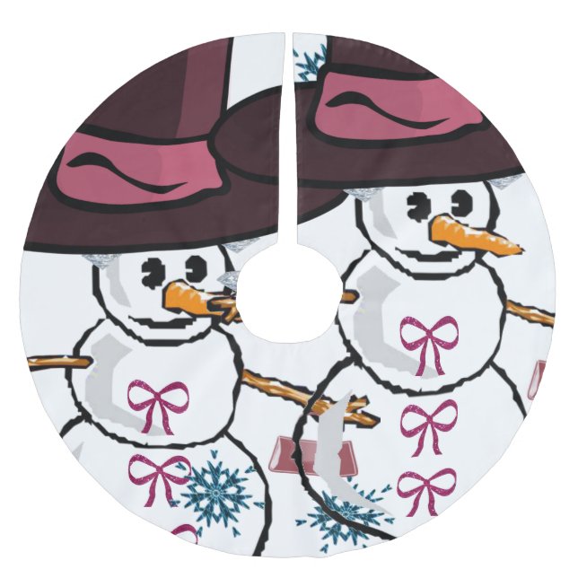 Saia Para Árvore De Natal De Poliéster Camisa de Natal (Frente)