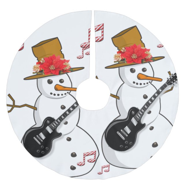 Saia Para Árvore De Natal De Poliéster Camisa de Natal (Frente)