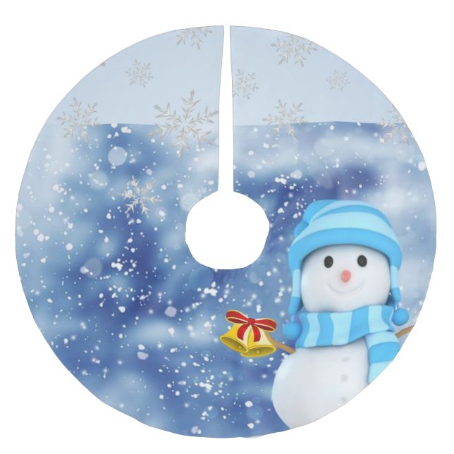 Saia Para Árvore De Natal De Poliéster Camisa de Natal (Frente)