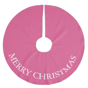 Saia Para Árvore De Natal De Poliéster Camisa de Natal Camisa Vibrada Rosa