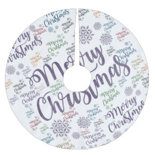 Saia Para Árvore De Natal De Poliéster Camisa de Natal Feliz