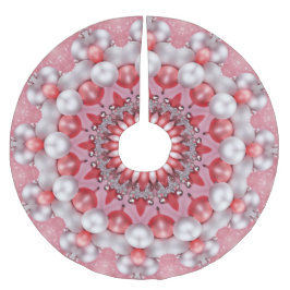 Saia Para Árvore De Natal De Poliéster Camisa decorativa rosa