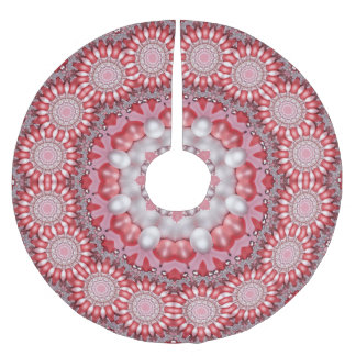 Saia Para Árvore De Natal De Poliéster Camisa decorativa rosa