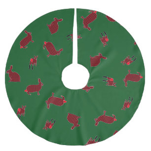 Saia Para Árvore De Natal De Poliéster Camisa-lombar