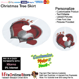 Saia Para Árvore De Natal De Poliéster Camisa Magic Heart