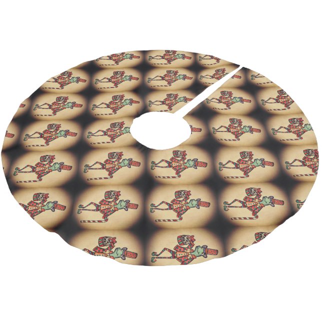 Saia Para Árvore De Natal De Poliéster Camisa Sapo Natal (Inclinado)