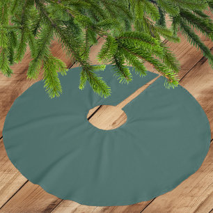 Saia Para Árvore De Natal De Poliéster Camisa verde-escura de poliéster escamoso verde-es