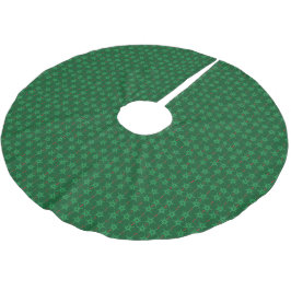 Saia Para Árvore De Natal De Poliéster Camisa verde médio Mod Garland