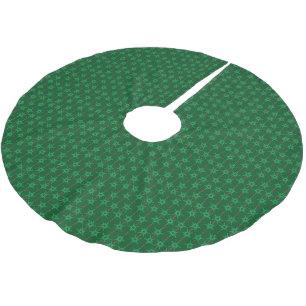 Saia Para Árvore De Natal De Poliéster Camisa verde médio Mod Garland