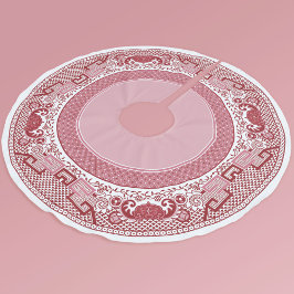 Saia Para Árvore De Natal De Poliéster Camisa Vermelha Selvagem