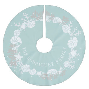 Saia Para Árvore De Natal De Poliéster Camiseta de Natal Camiseta