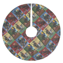 Saia Para Árvore De Natal De Poliéster Camiseta Krampus