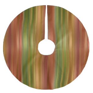 Saia Para Árvore De Natal De Poliéster Camiseta vermelha e verde