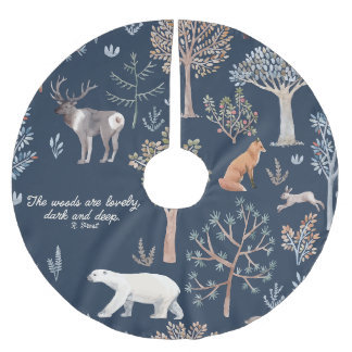Saia Para Árvore De Natal De Poliéster Camisola Personalizada de Árvore Animais da Flores