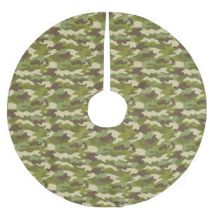 Saia Para Árvore De Natal De Poliéster Camuflagem Militar