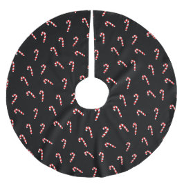 Saia Para Árvore De Natal De Poliéster Candy Cane