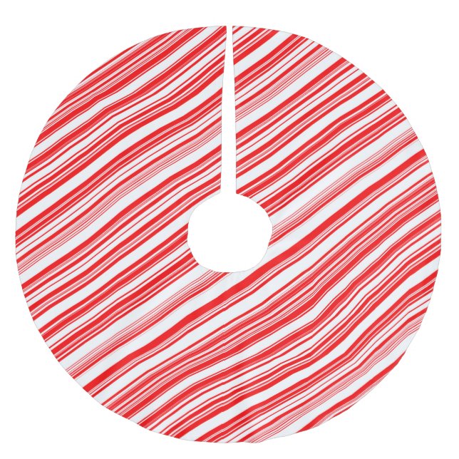 Saia Para Árvore De Natal De Poliéster Candy Cane Fiesta 4Linda (Frente)