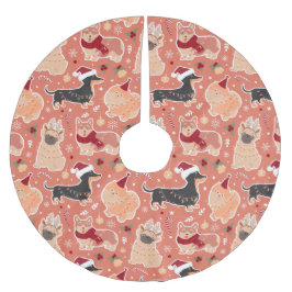 Saia Para Árvore De Natal De Poliéster Canina