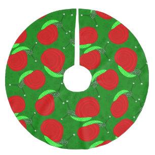 Saia Para Árvore De Natal De Poliéster Caracóis de natal feios de neve insetos insetos
