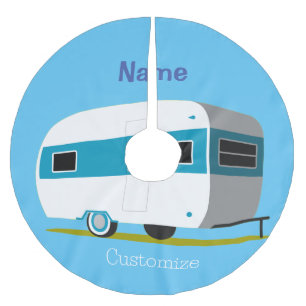 Saia Para Árvore De Natal De Poliéster Caravana Camper RV Thunder_Cove
