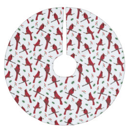 Saia Para Árvore De Natal De Poliéster Cardeais